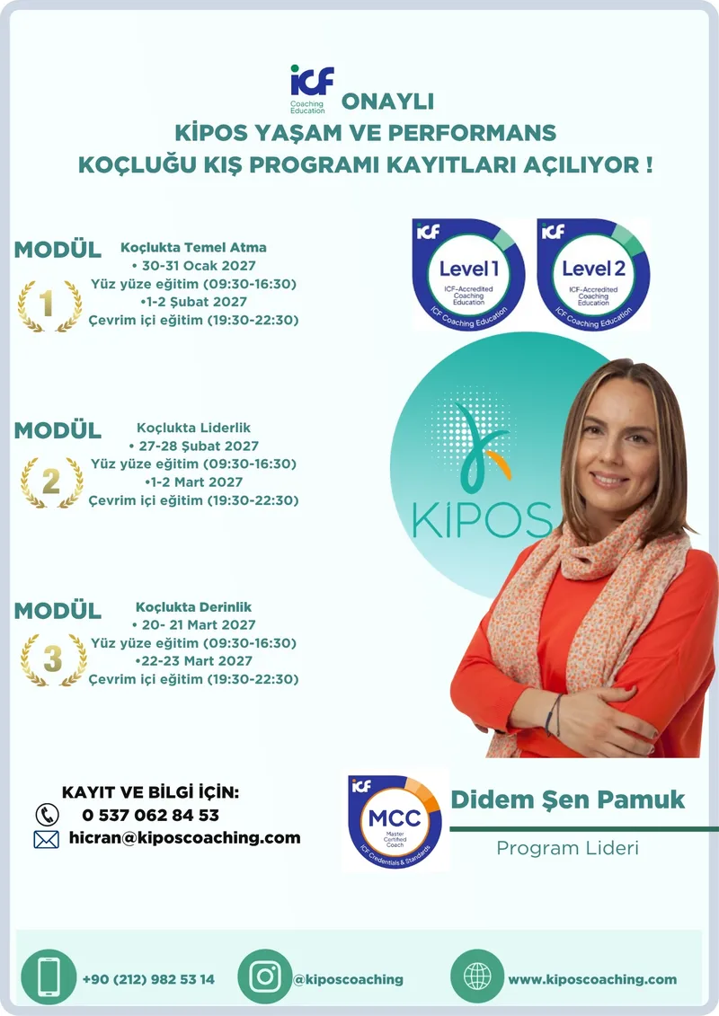ICF onaylı Kipos Yaşam ve Performans Koçluğu kış programı başlıyor